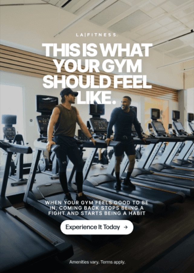 LA Fitness ad 1