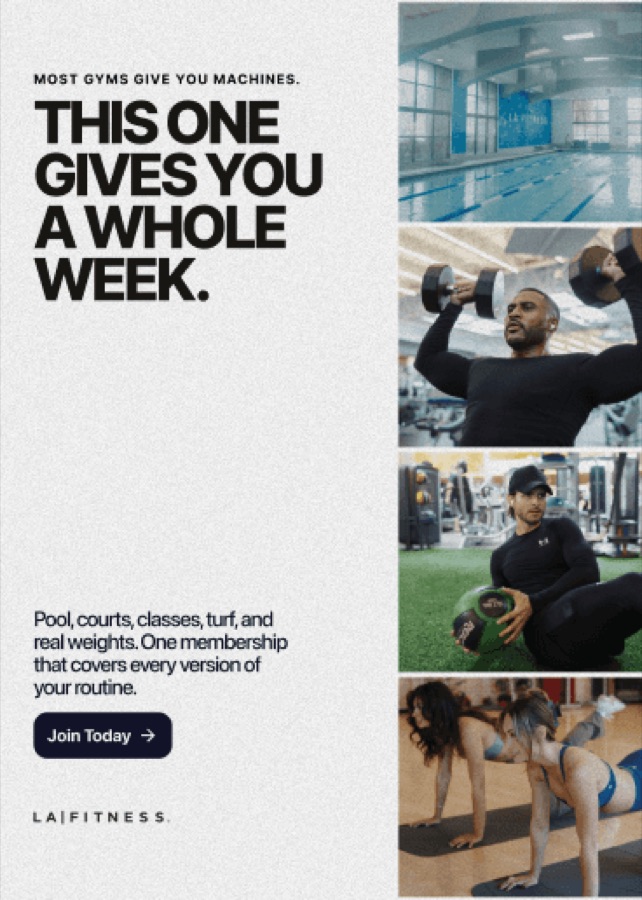 LA Fitness ad 2