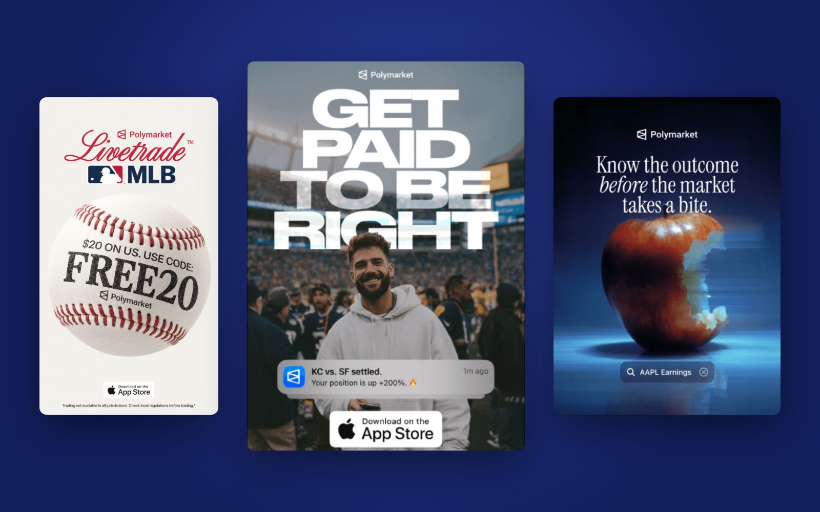 Polymarket campaign creative
