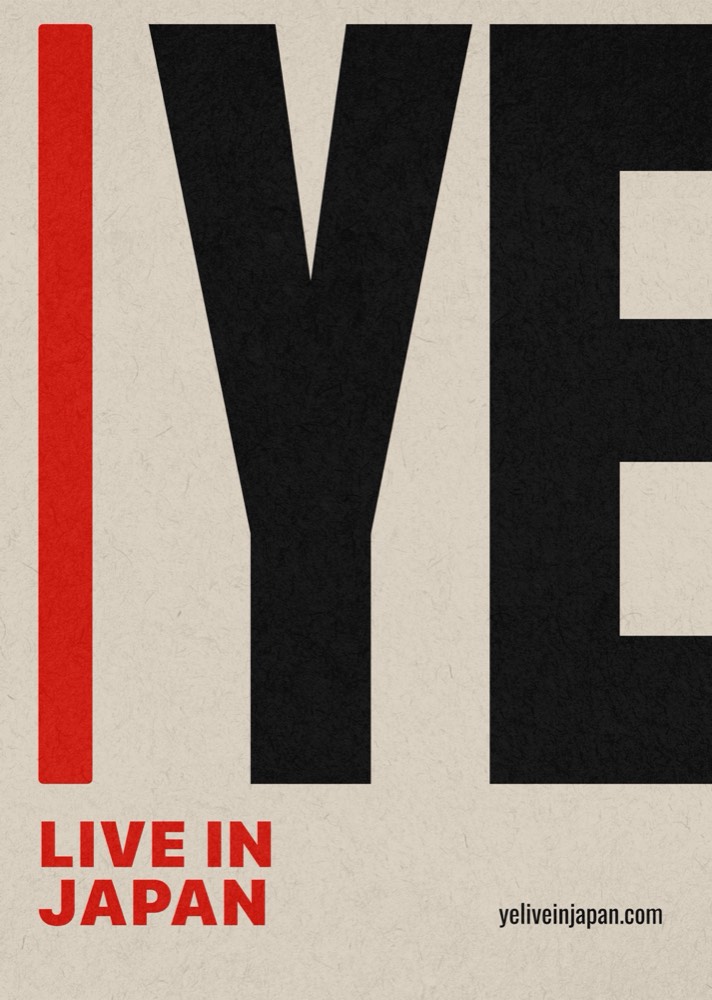 Ye Live in Japan poster 1